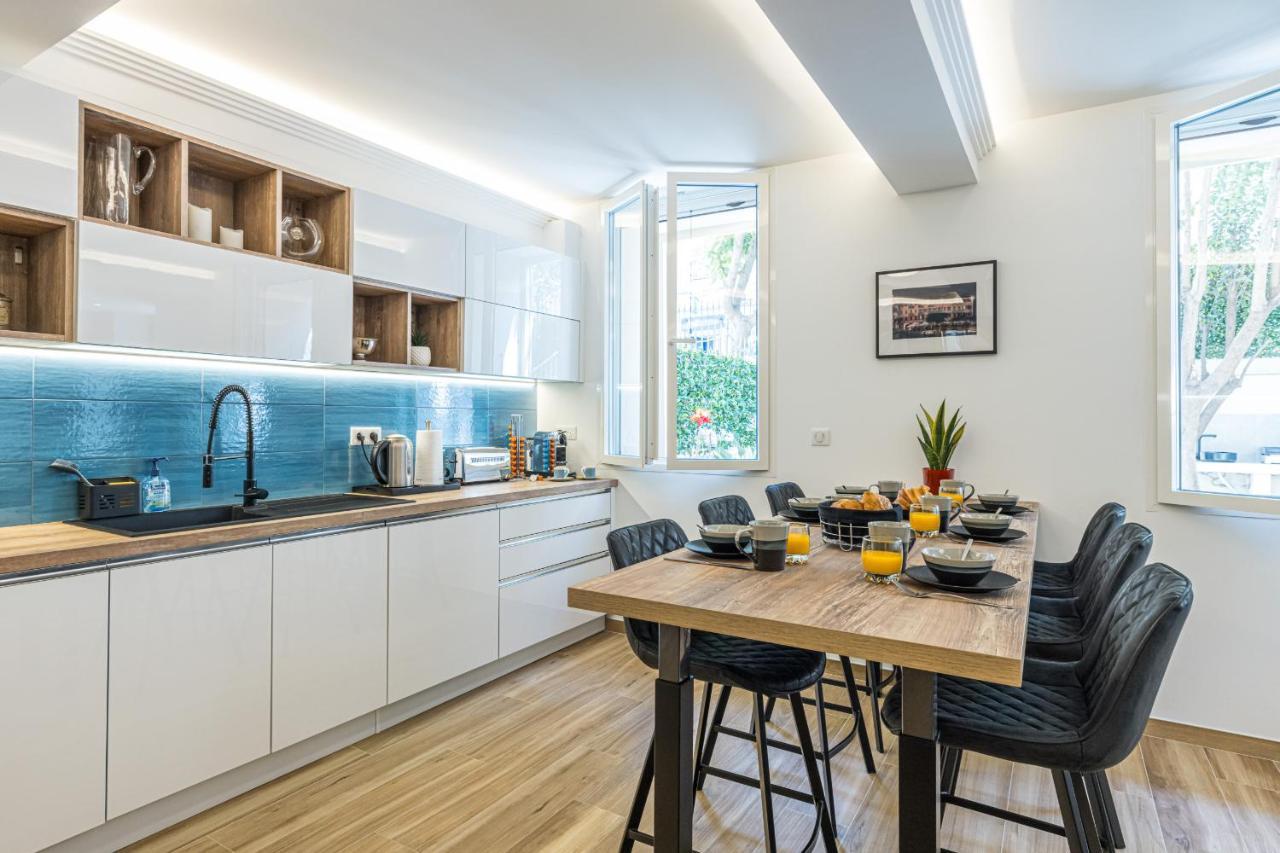 Luxury 3 Bdr Garden&Parking - Angels' Garden Appartement Nice Buitenkant foto